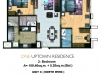 One Uptown Residence Unit Layout 2BR (114.8sqm) EDITED