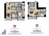 Executive Two Bedroom Unit Layout Uptown Arts Residence  Preselling Condo For Sale in Bonifacio Global City BGC