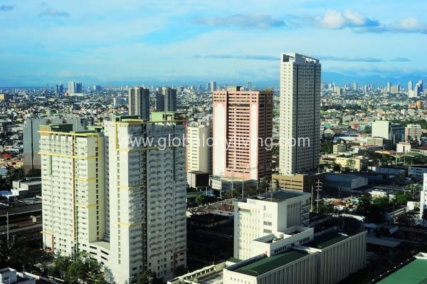 Aerial view on Makati - modern financial and business district of Metro Manila, Philippines